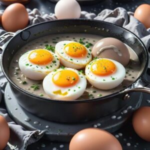 Jajka w kremowym sosie