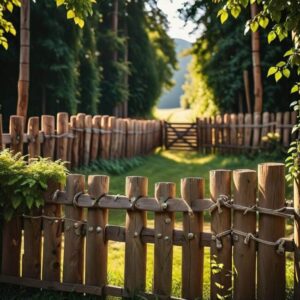 Ogrodzenia z naturalnego drewna