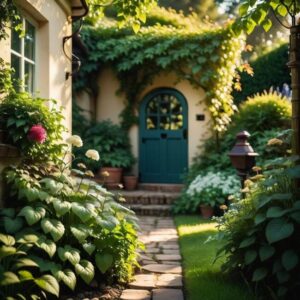 Oświetlenie kącika w ogrodzie