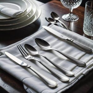 Stylowe ułożenie sztućców