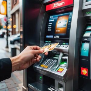 Wkładanie karty do bankomatu porady
