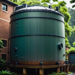 Zbiornik na deszczówkę z recyklingu